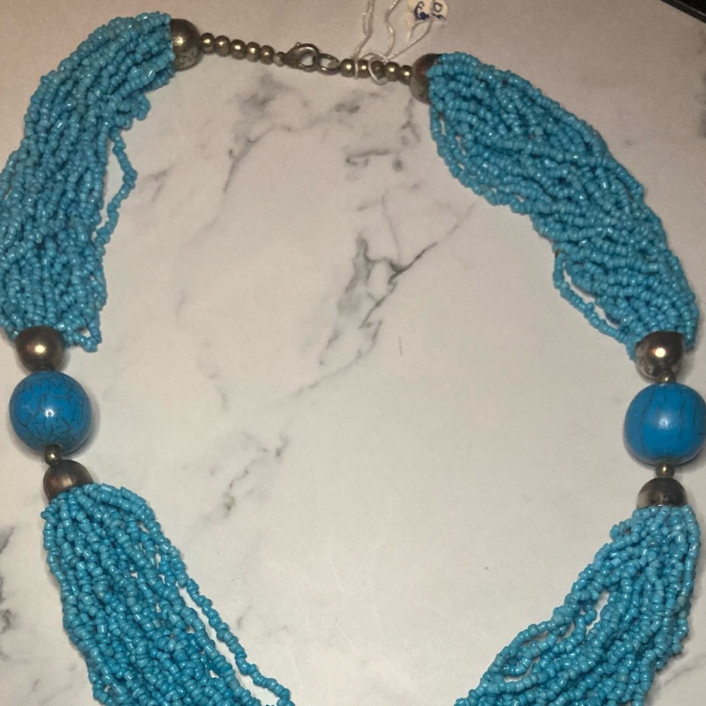Turquoise statement necklace - Picture 4 of 4